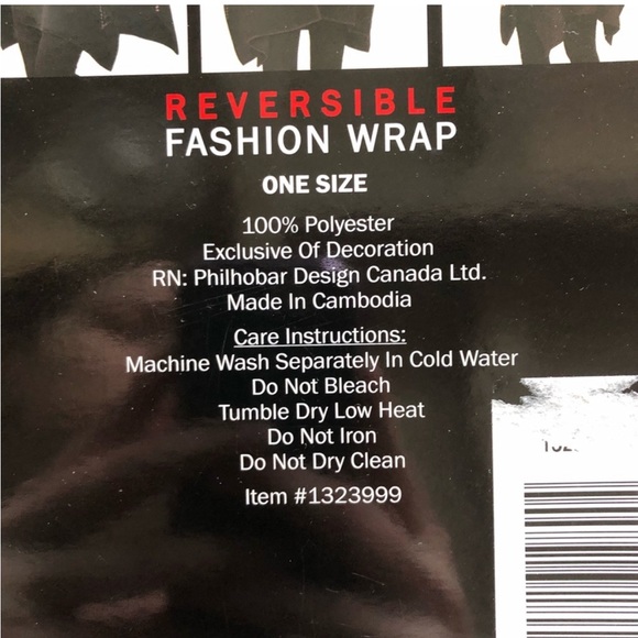 Ike Behar Reversible Winter Wrap - Picture 7 of 8